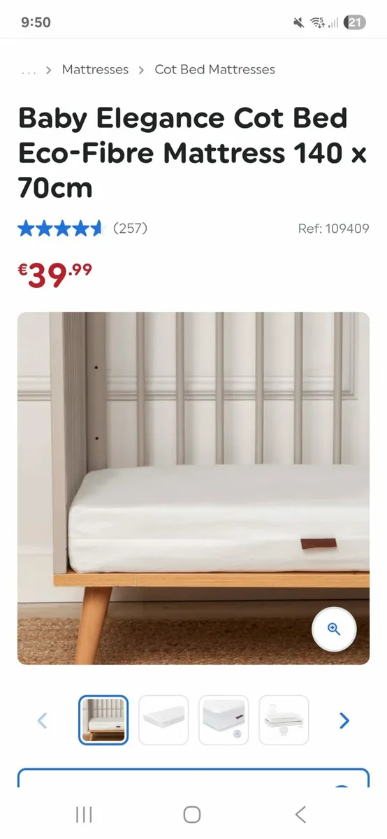 Baby cot mattress