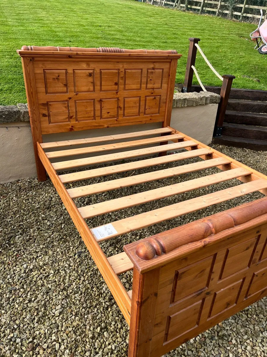 Solid Pine King Size Bed - Image 4