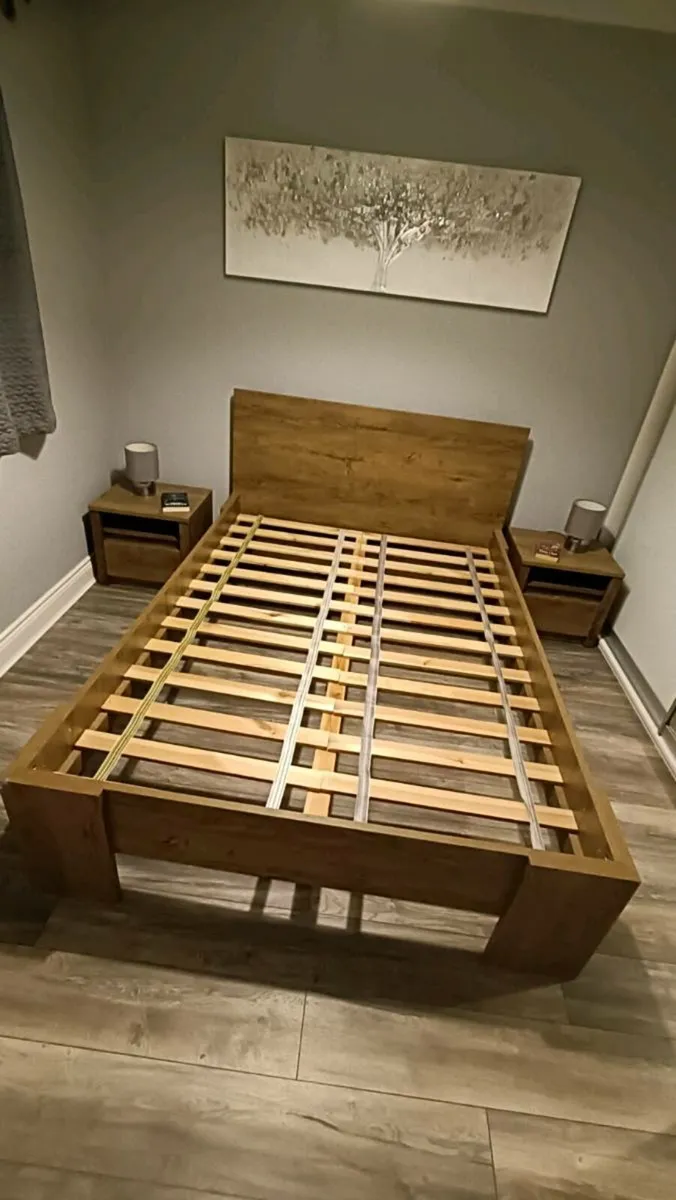 JYSK VEDDE Bed Frame + Bedside Lockers - Image 2