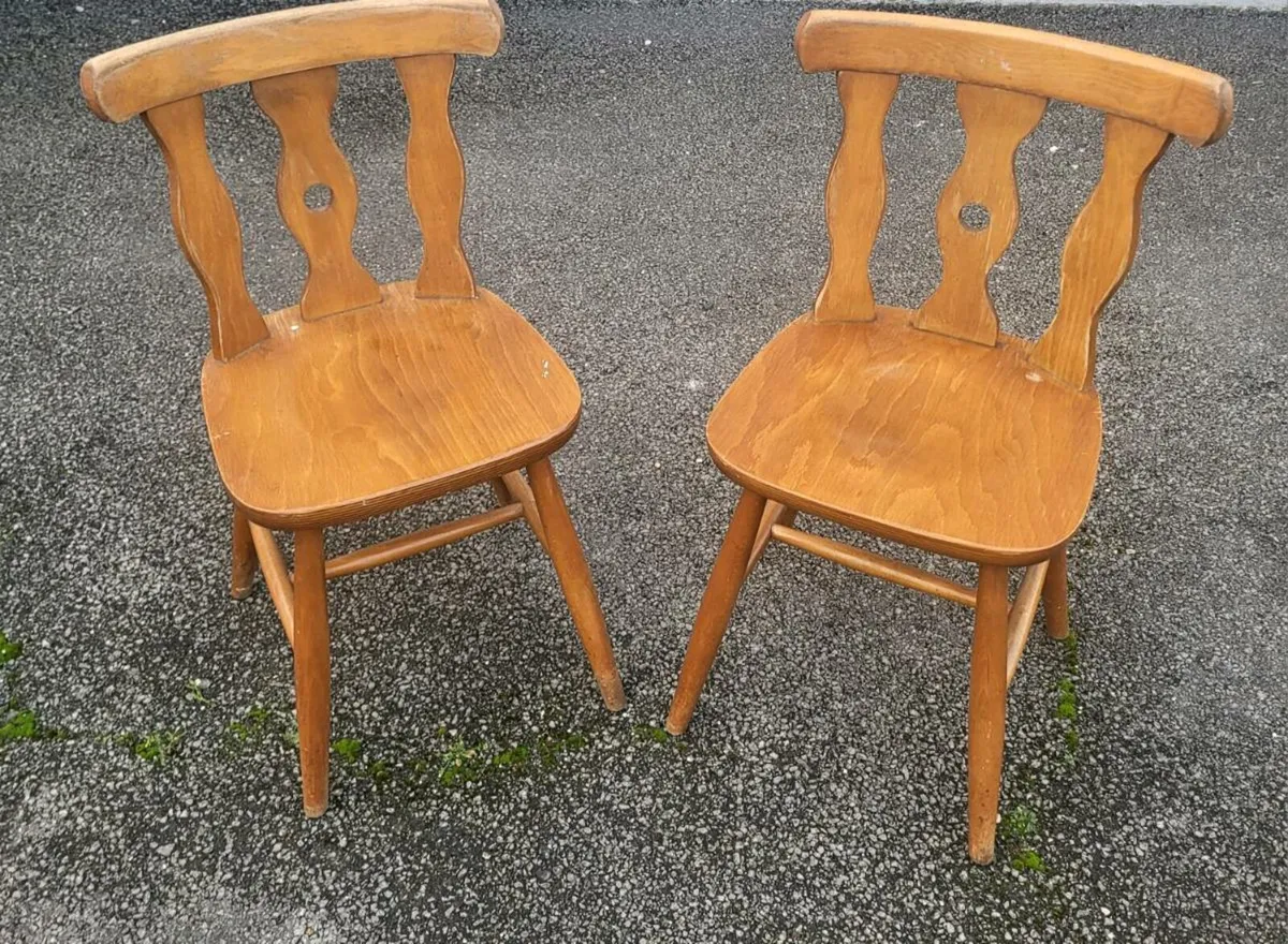 Wooden Kitchen Chairs x 6