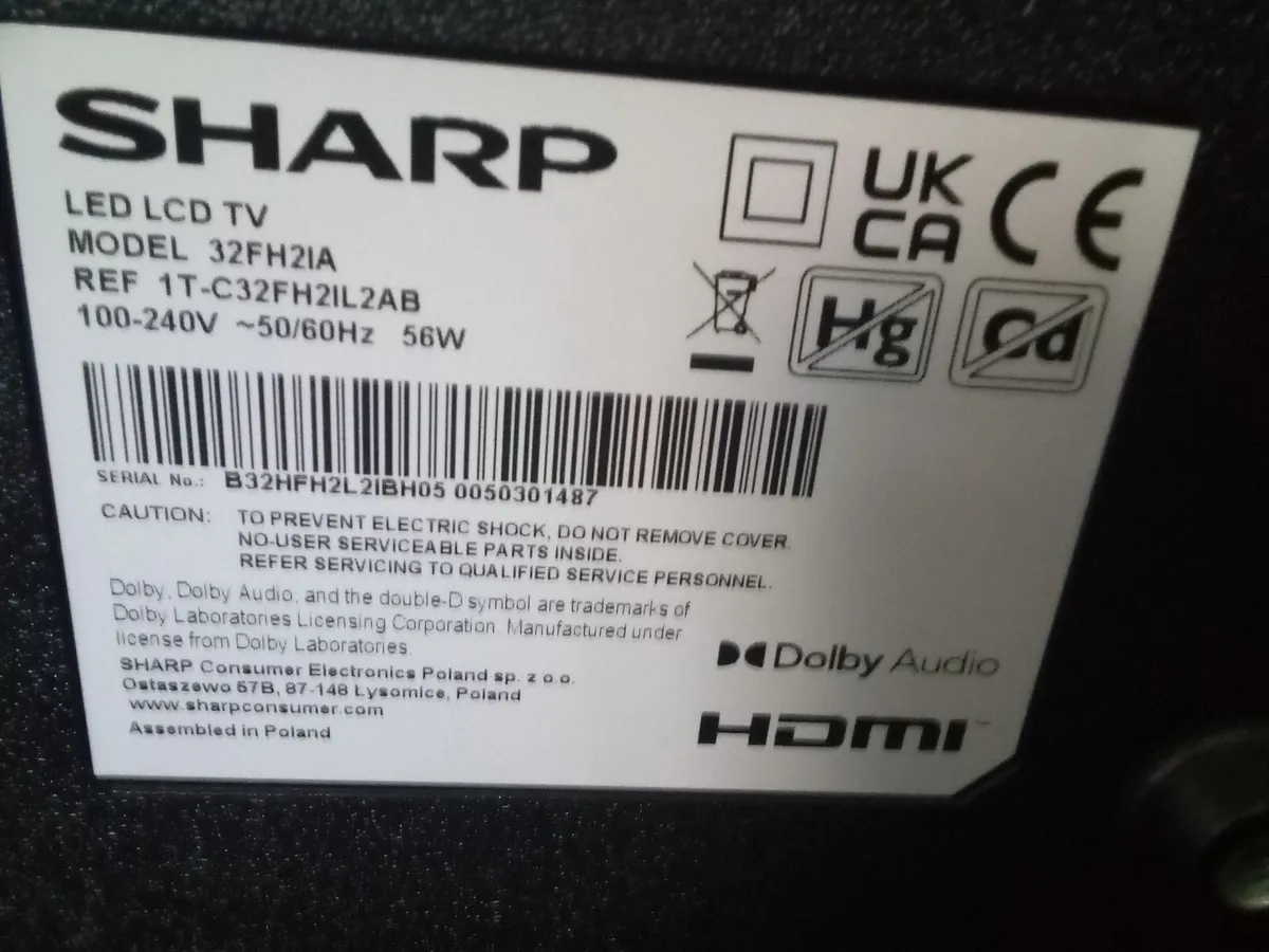Sharp 32inc Smart Tv - Image 2