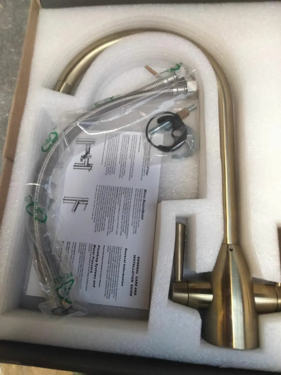 Brass mixer tap - Image 1