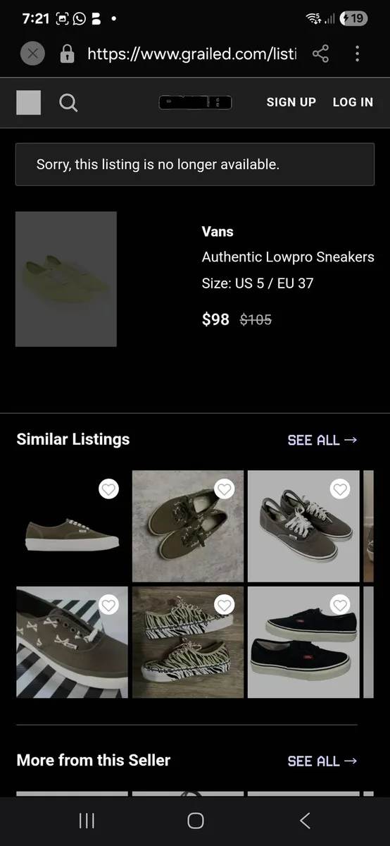 Vans
Authentic Lowpro Sneakers x 2 pairs - Image 3