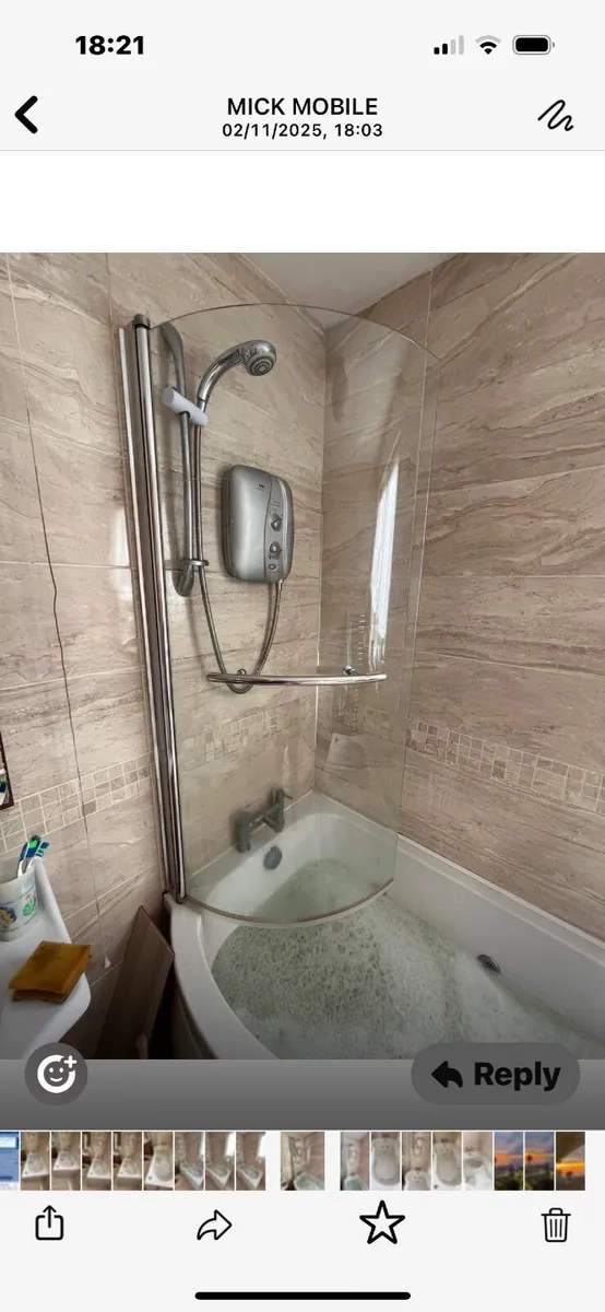 Jacuzzi bath and shower screen - Image 3