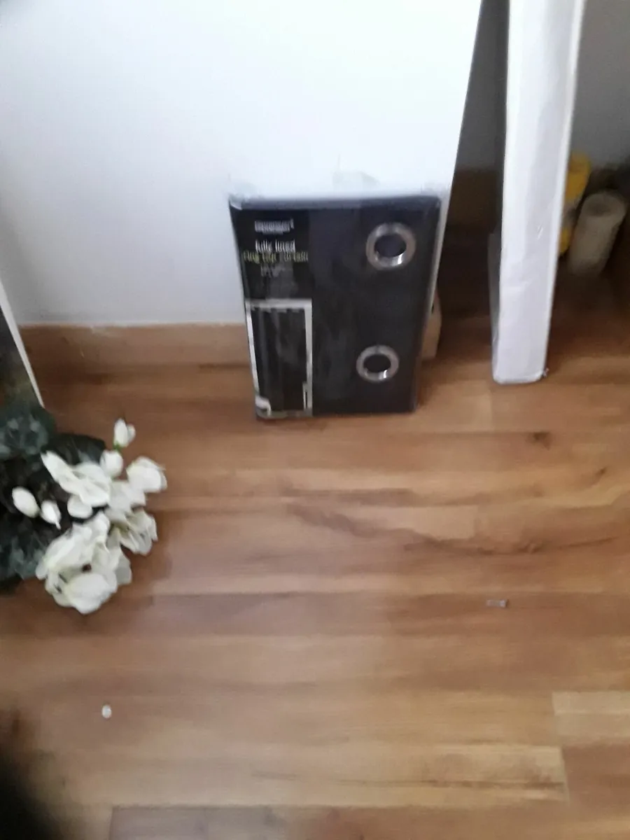 Brand new black curtains still in the packet - Image 2