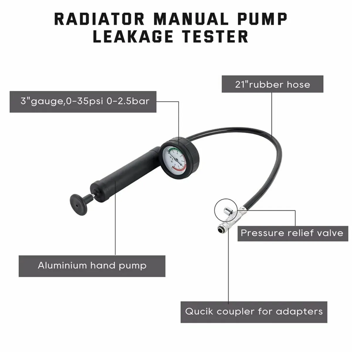 Car Radiator Pressure Vacuum Cooling Tester - Image 3