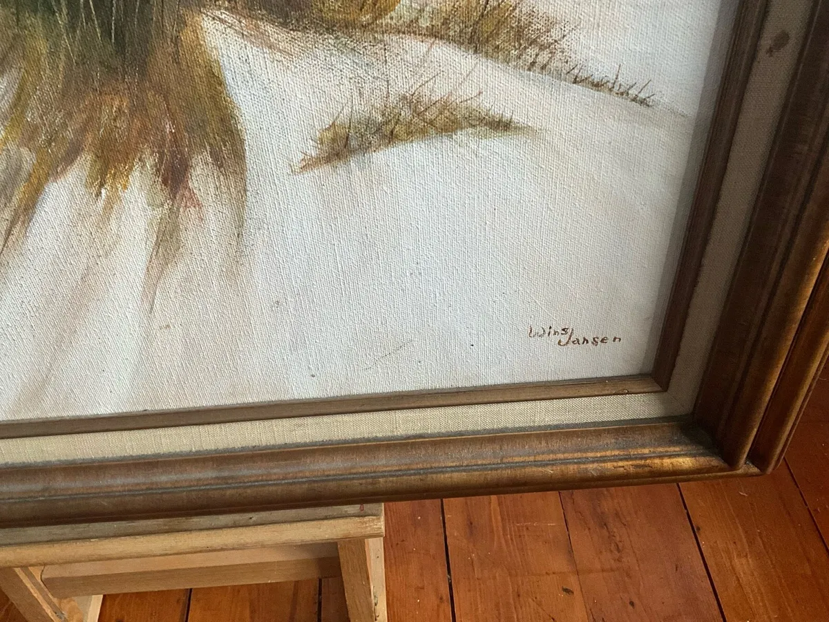 Large Wildlife Painting  - Signed Jansen - Image 3