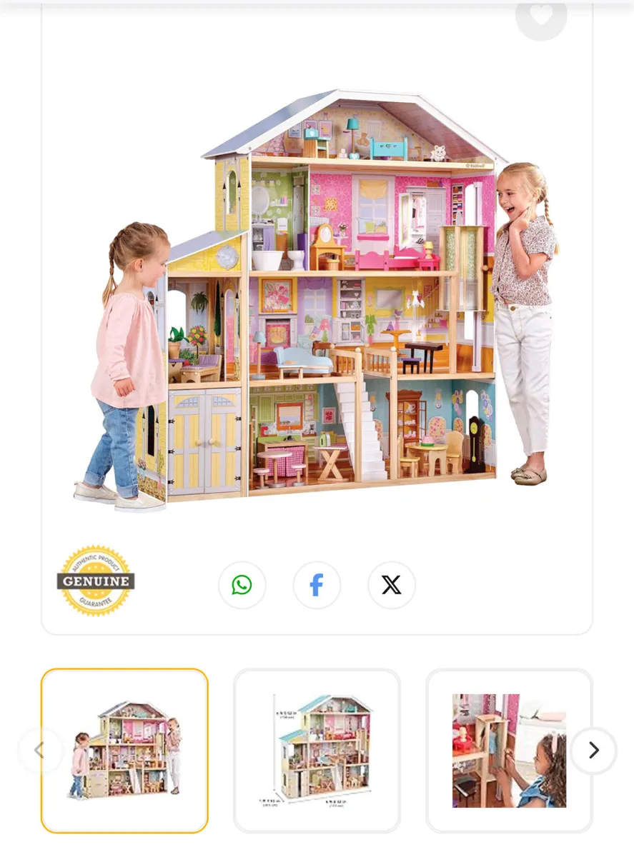 KidKraft Majestic Mansion Wooden Dolls House - Image 3
