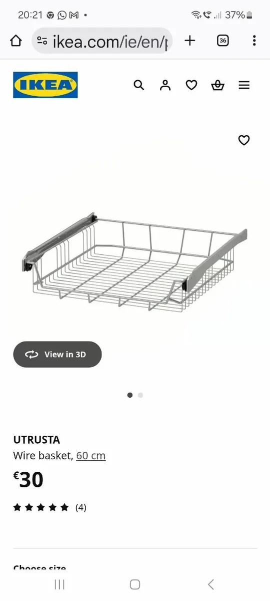 Kitchen pull out wire baskets - Image 1