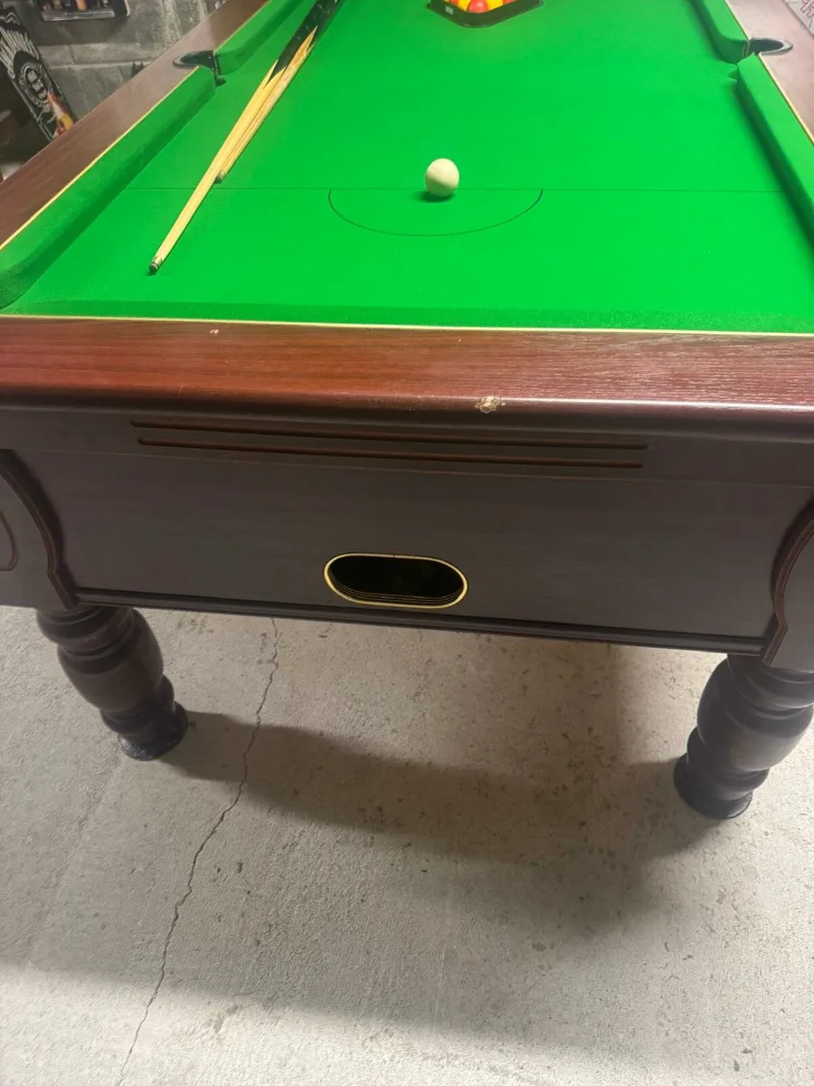 7x4 slate bed pool table - Image 2
