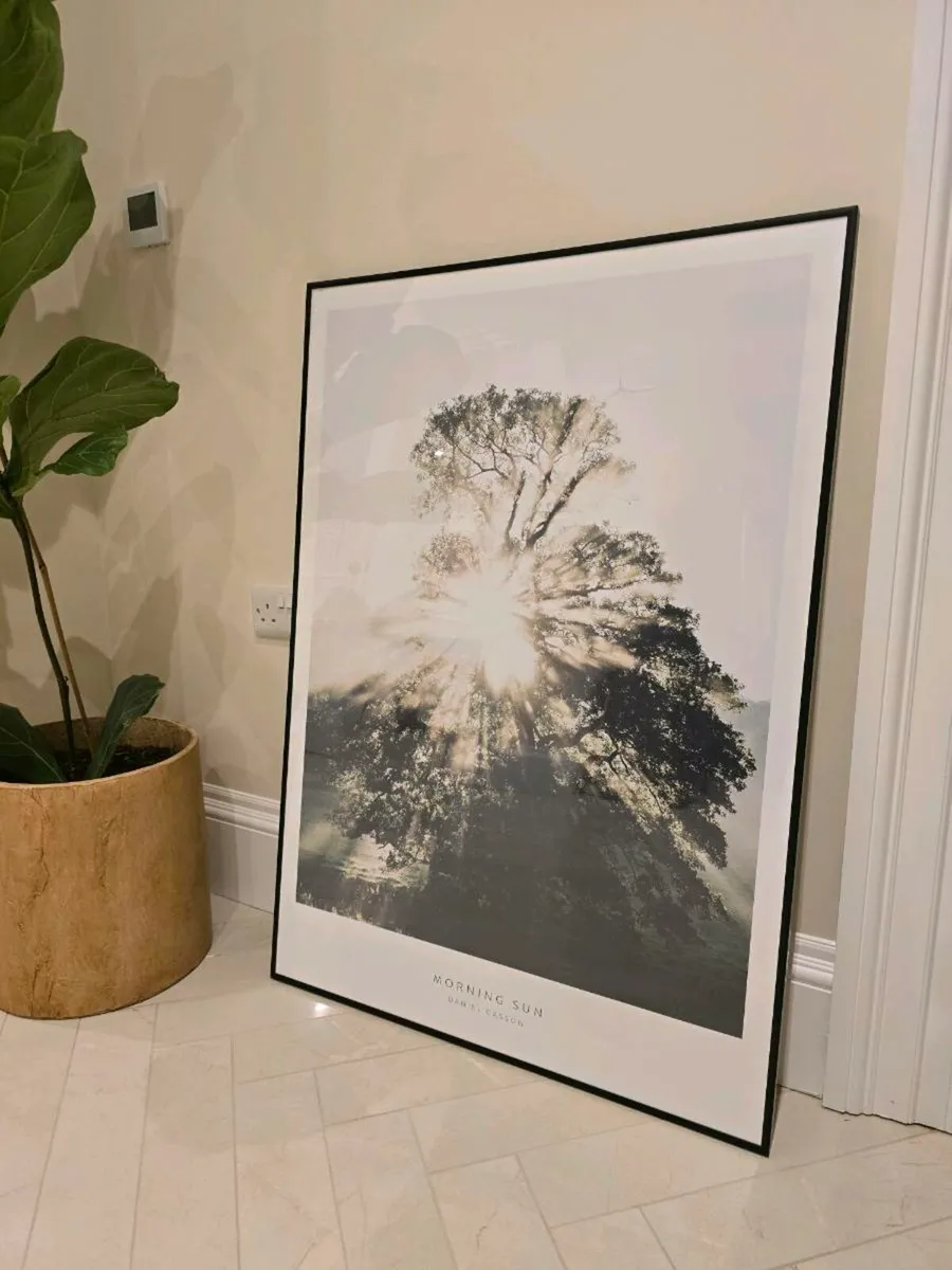 Morning sun poster with frame - Image 3