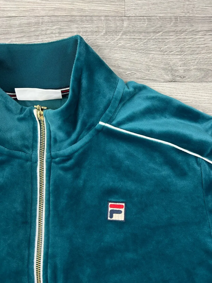 Fila Velour Track Jacket Mens XXL - Image 3