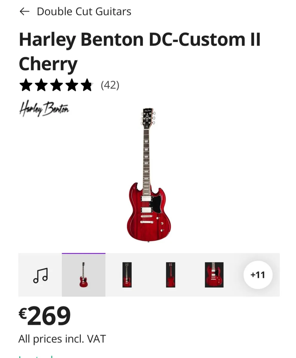 Guitar HARLEY BENTON LEFT HAND - Image 2