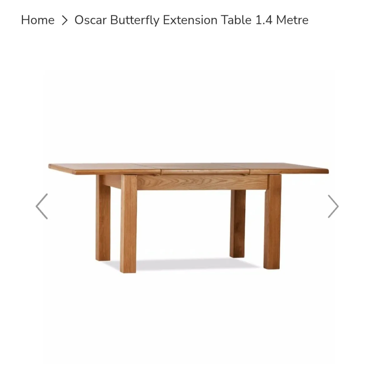 Extending Dining Table & 4 chairs (New) - Image 2