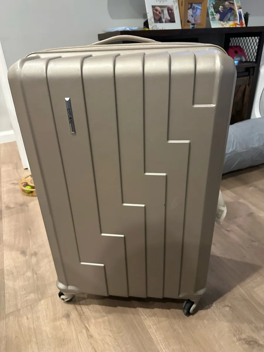 Champagne Color Suitcase - Image 1