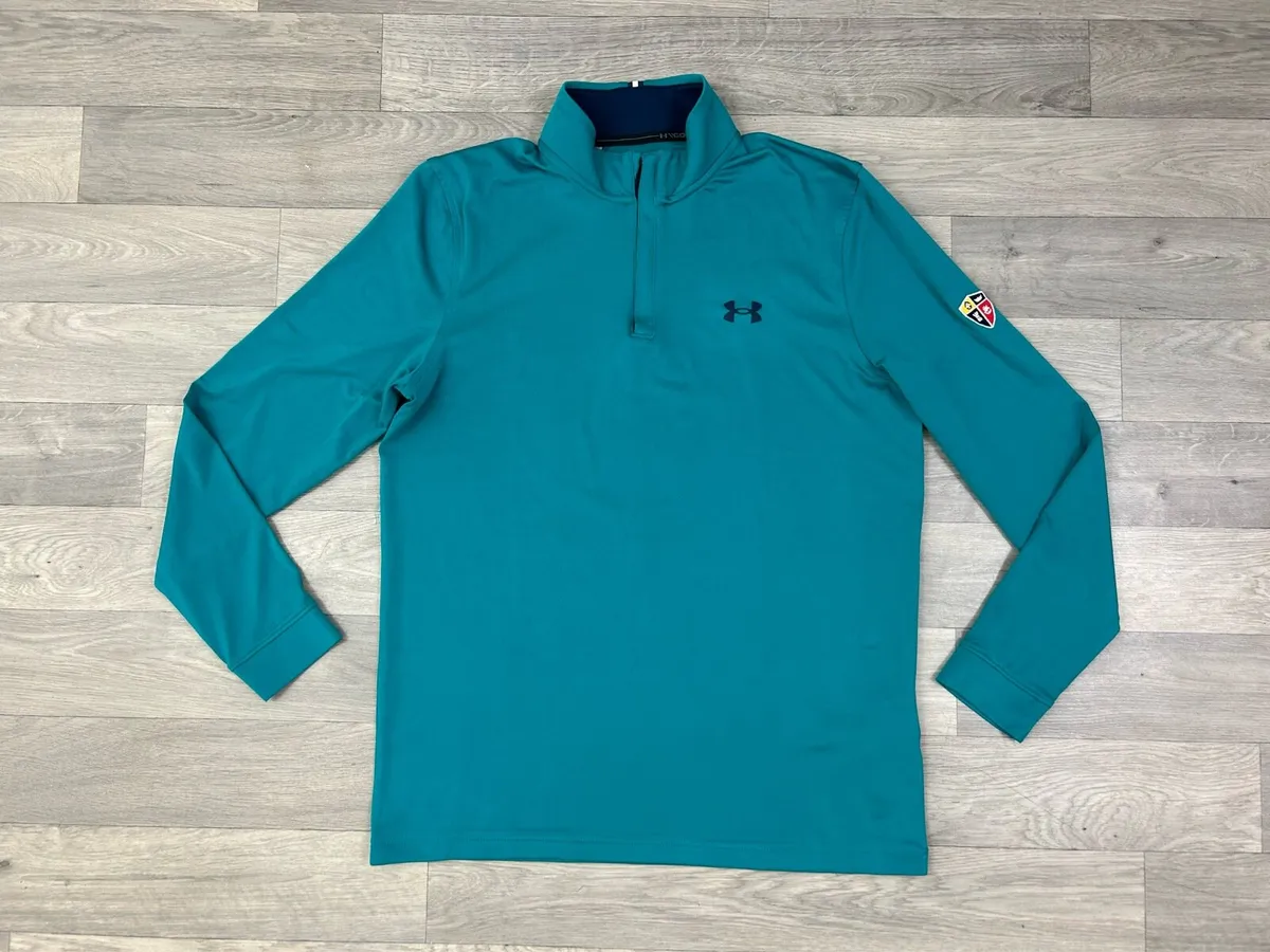 Under Armour Half Zip Golf Jumper Mens Medium - Image 1