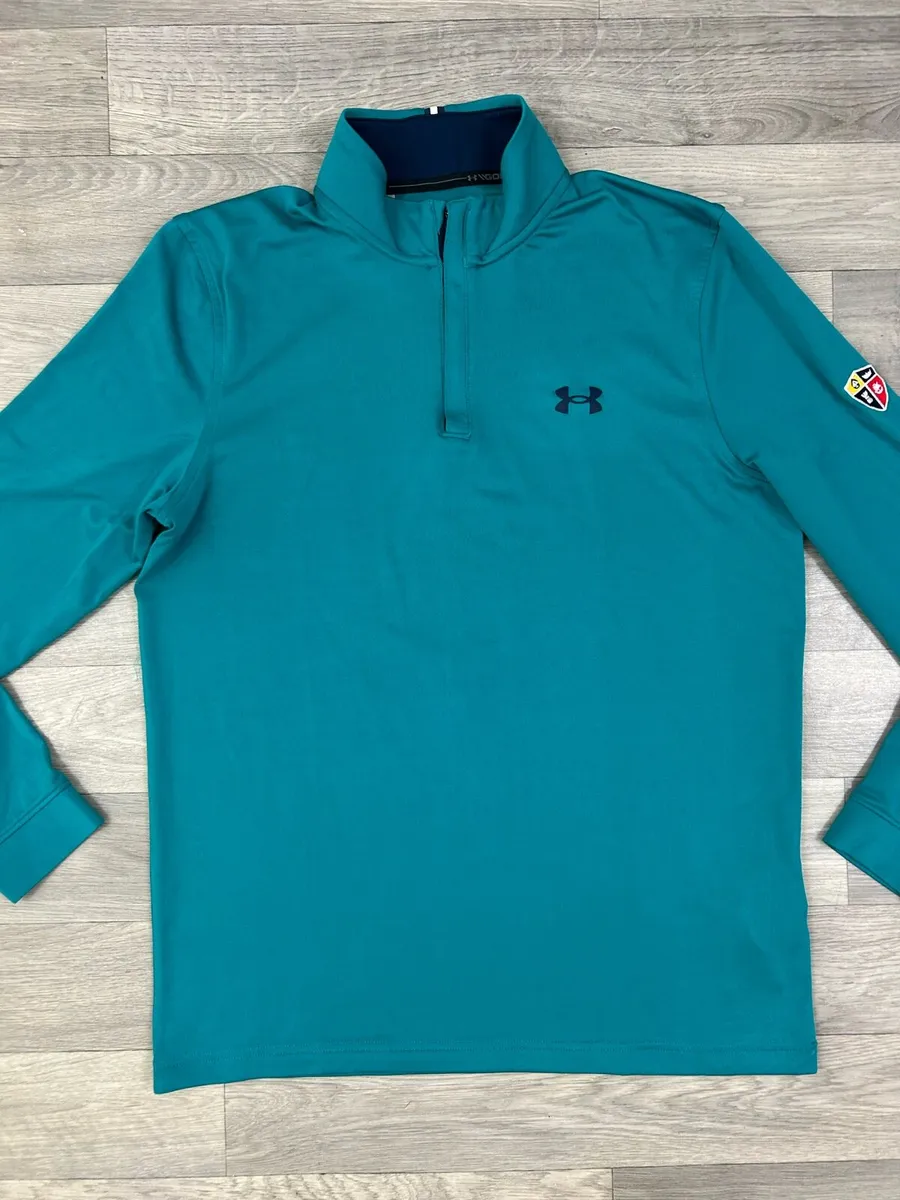 Under Armour Half Zip Golf Jumper Mens Medium - Image 2