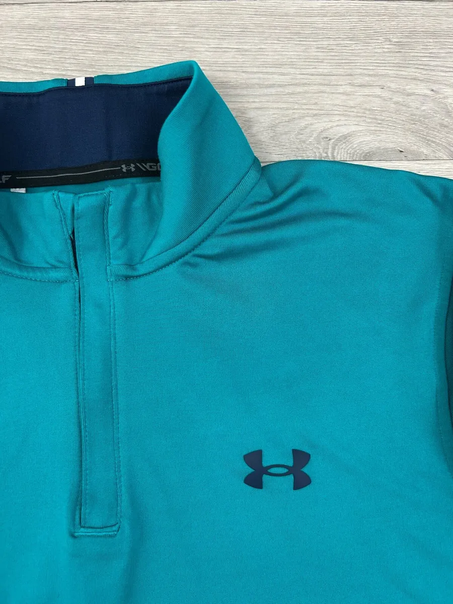 Under Armour Half Zip Golf Jumper Mens Medium - Image 4