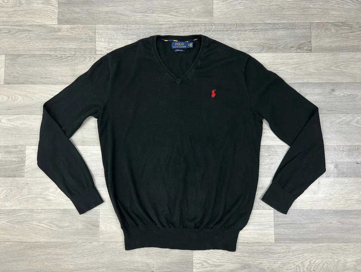 Polo Ralph Lauren Pima Cotton Jumper Mens Medium - Image 1