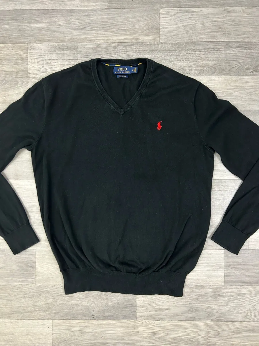 Polo Ralph Lauren Pima Cotton Jumper Mens Medium - Image 2