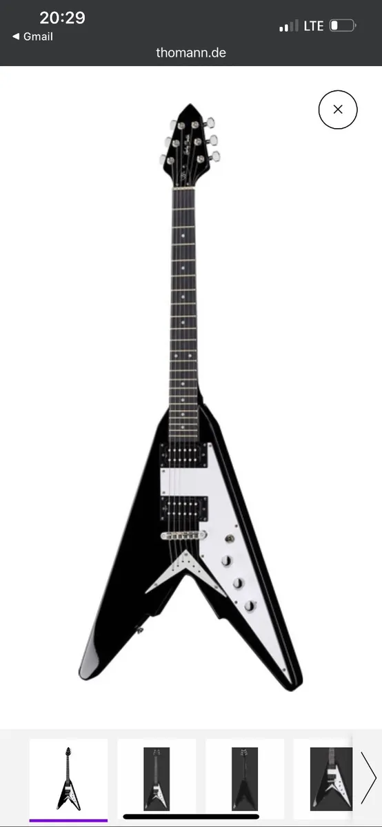 Guitar Harley Benton Victory-BK Classic Series - Image 3