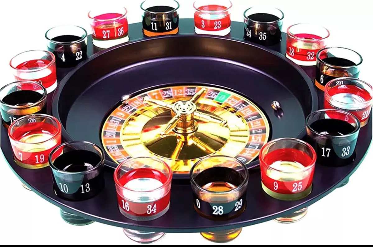 Drinking Game Spin & Shot Drink Roulette Wheel NEW - Image 4