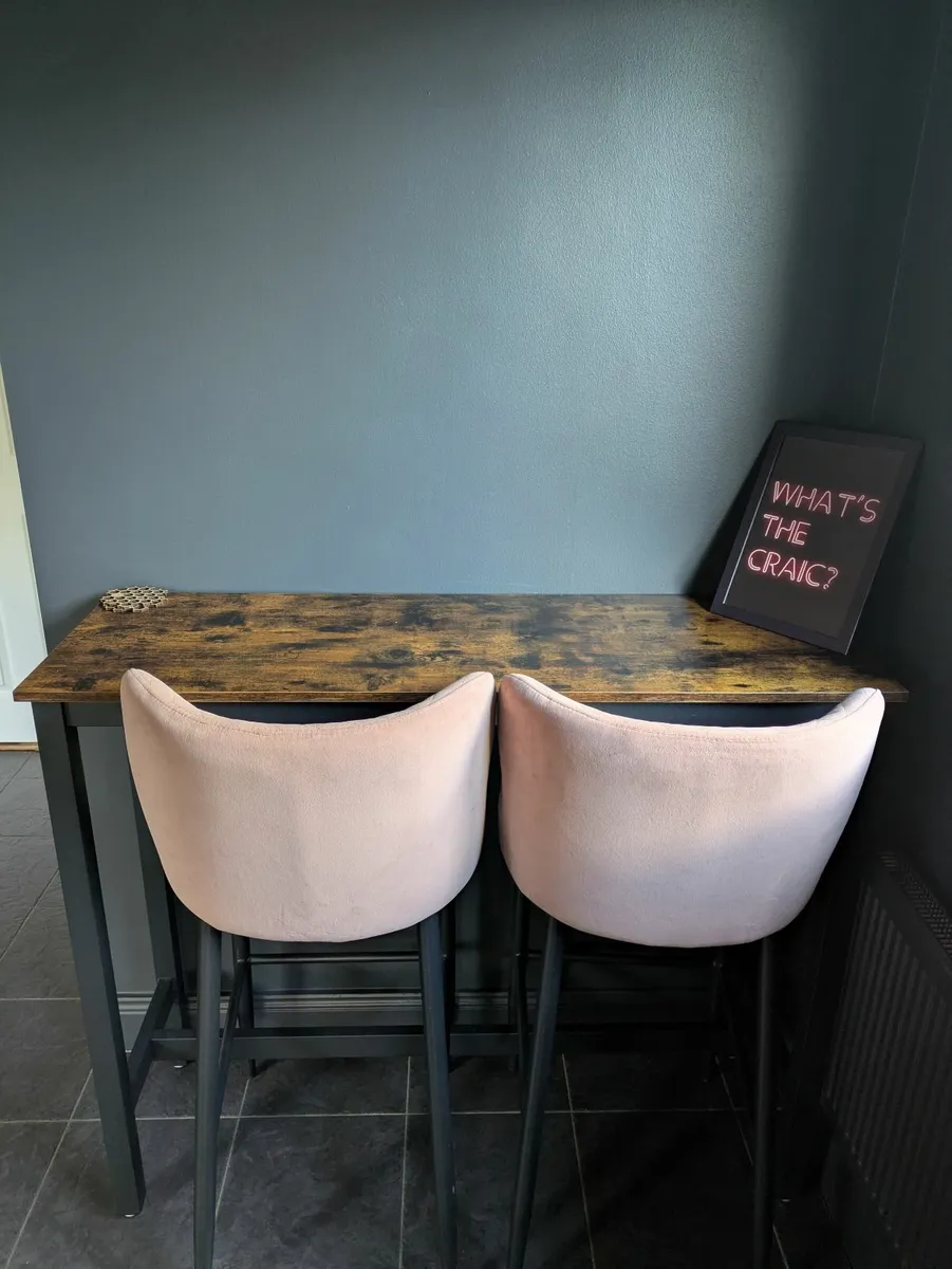 Bar Table & Chairs - Image 1