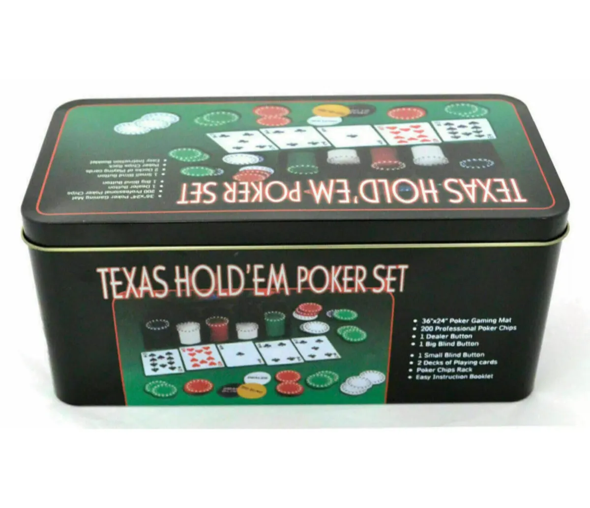 NEW Poker Set - 200 Piece Texas Hold Em - Image 4