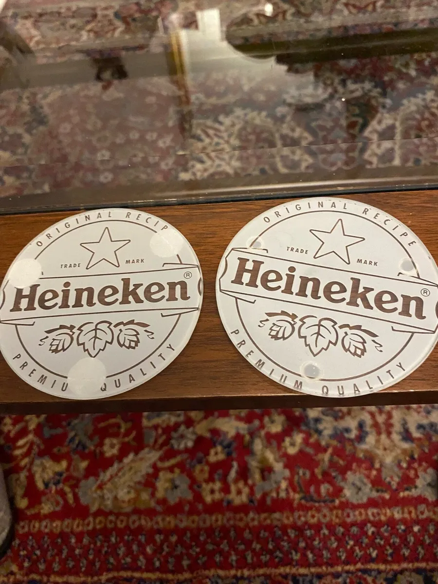Heineken Glass Coaster Set - Image 1