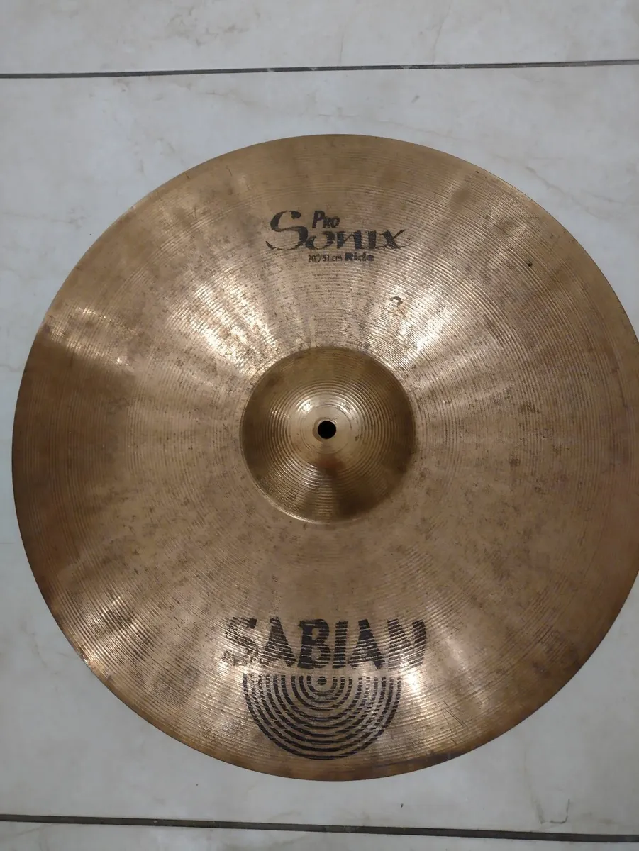 Sabian Ride Cymbal WITH CYMBAL STAND. - Image 3