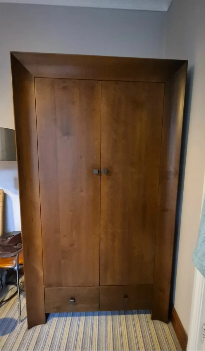 Solid wood chests of drawers and wardrobe - Image 2