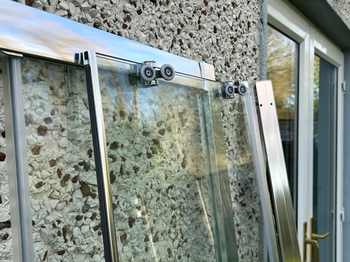 Shower Door - Stainless Steel Glass sliding shower - Image 2