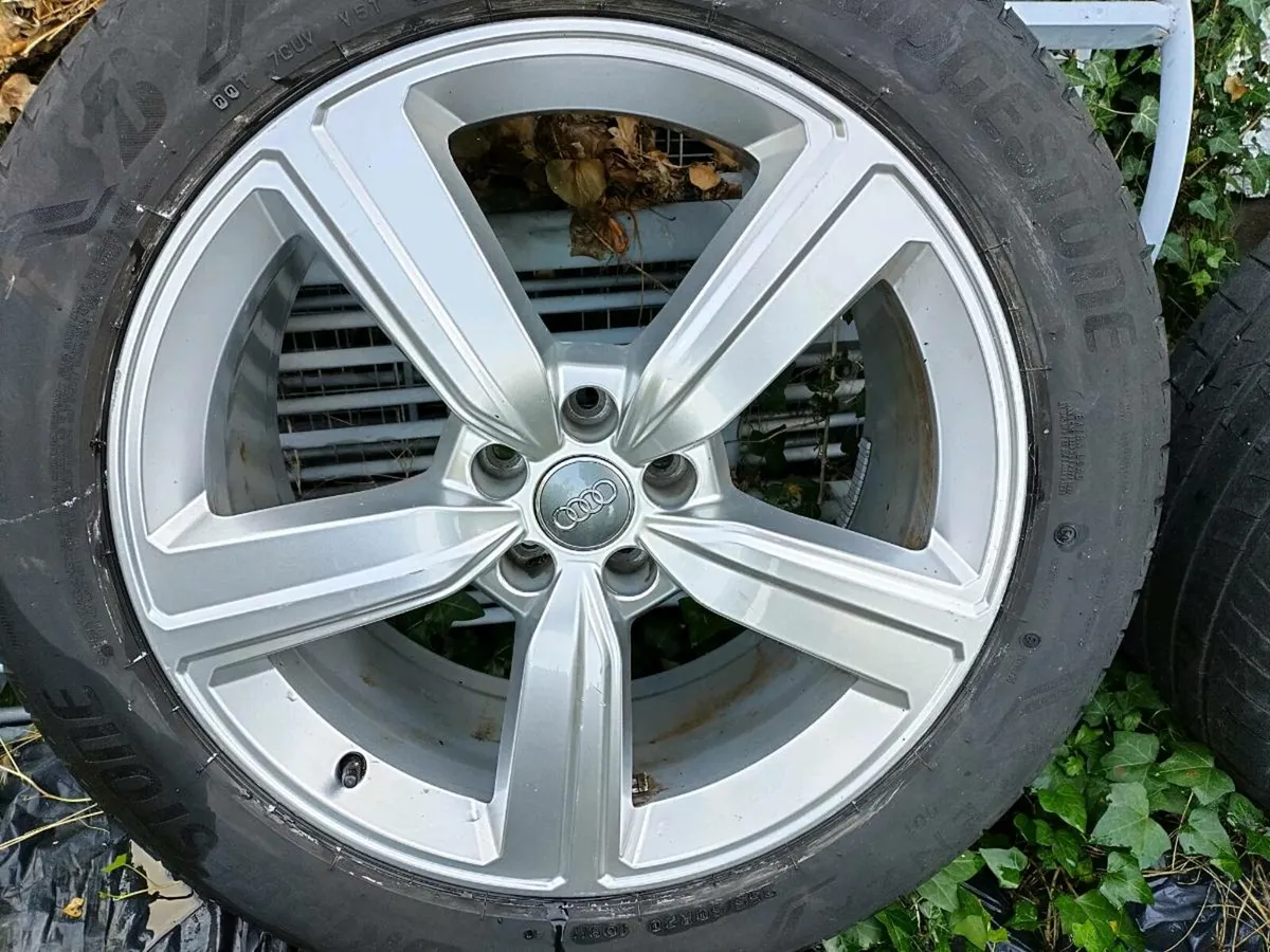 Audi Jeep Alloys 20- inch Original- 4 Bridgestones - Image 1