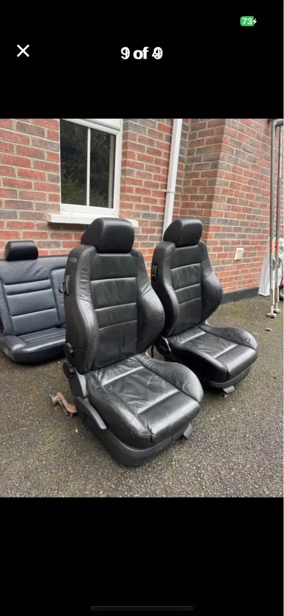 Mk4 golf recaro leather seats 3 door 5x100 wheels - Image 1