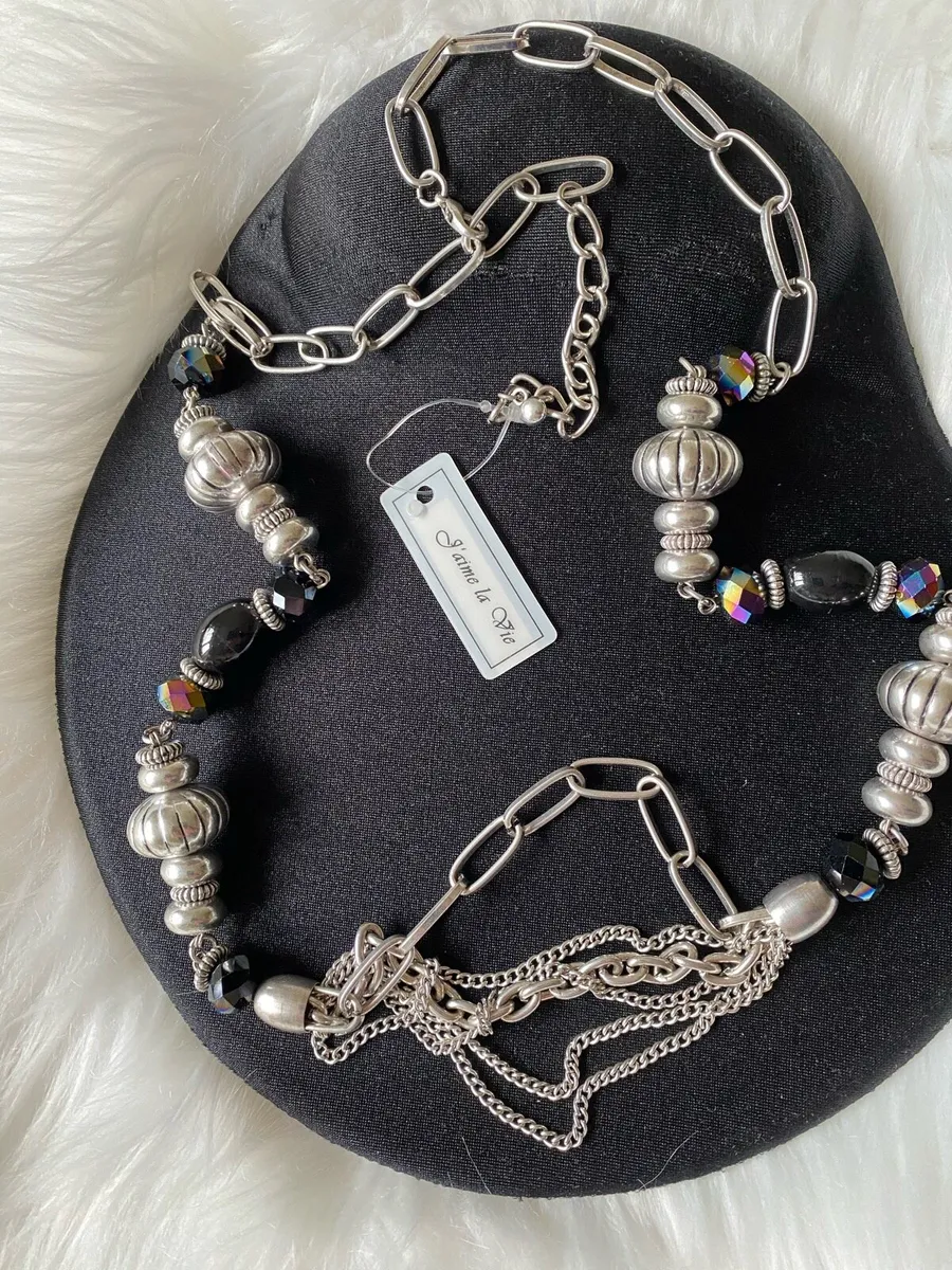 Brand New J'AIME LA VIE Silver Chain Necklace - Image 1