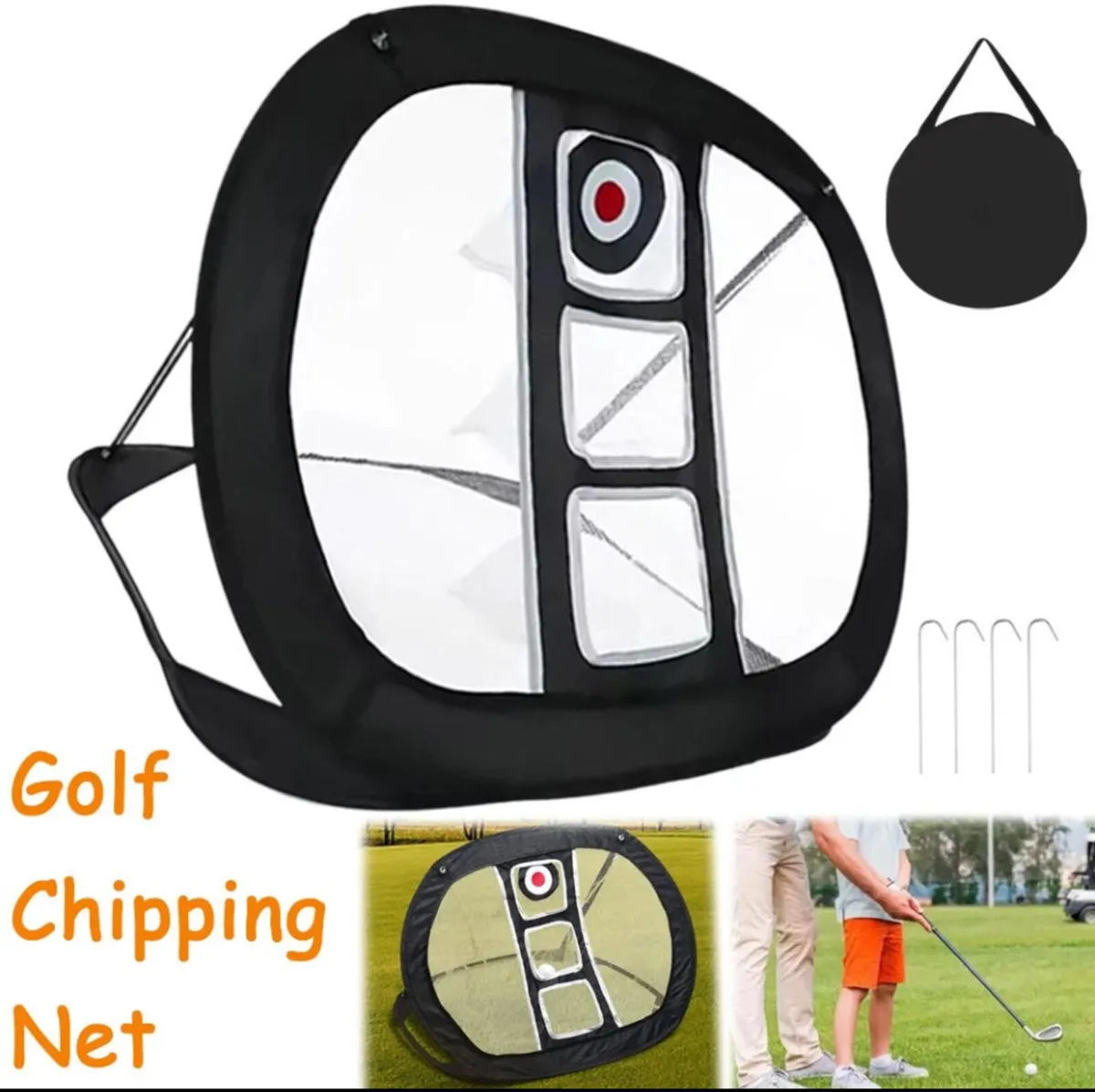 Golf Chipping Net Pop Up Practice Portable NEW - Image 1