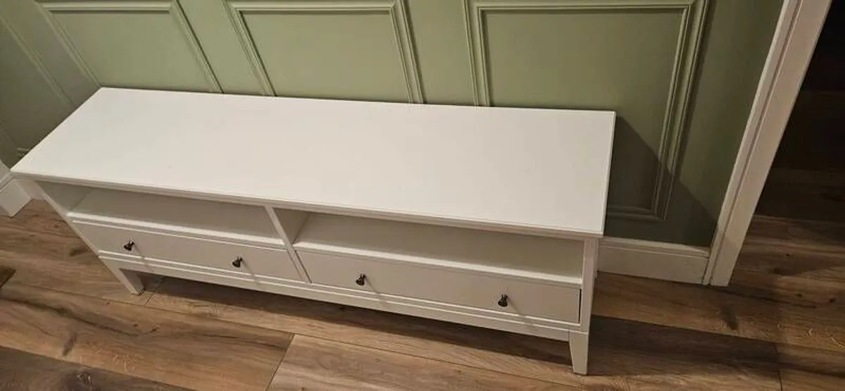 White TV Stand / Media Unit - Image 2