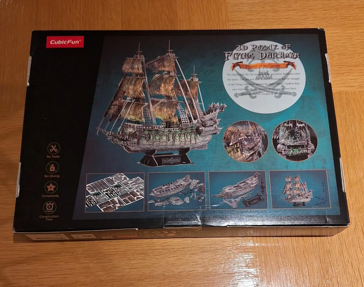 3D puzzle of the Flying Dutchmen Pirate ship - Image 4