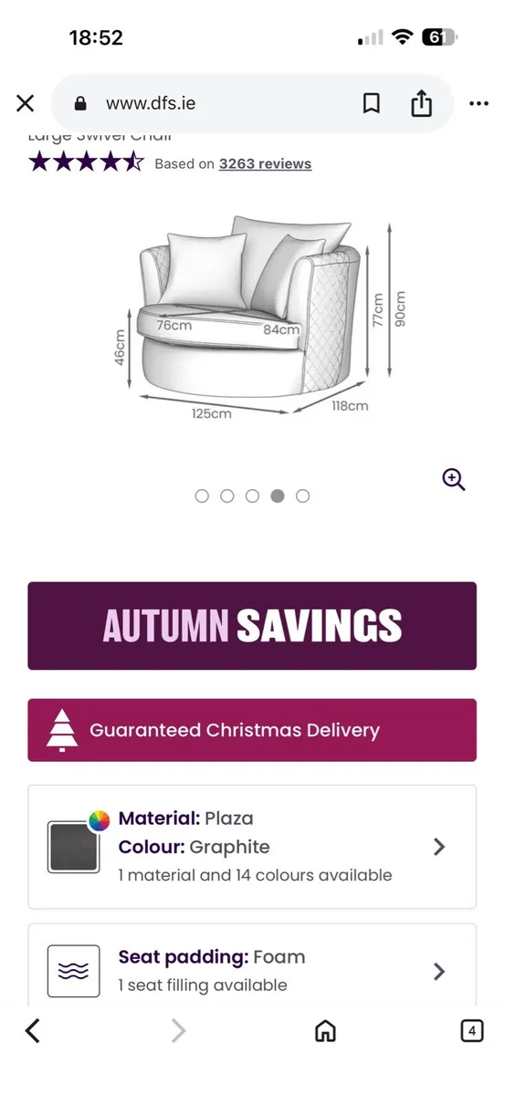 Swing chair very very good condition - Image 2