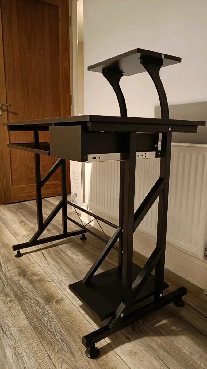 Computer Desk with Display Stand, - Image 4