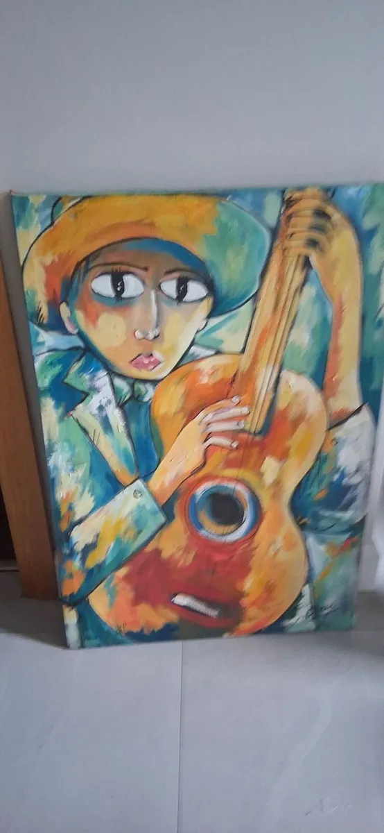 2  Musican Paintings on canvas - Image 3