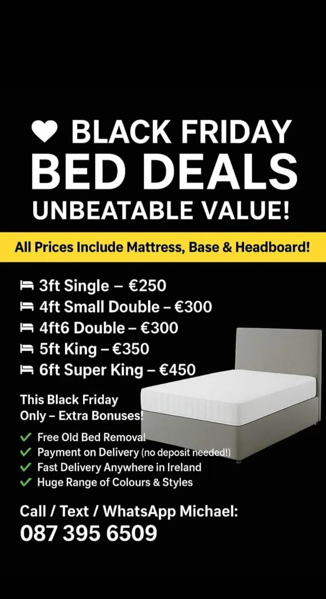 🖤 BLACK FRIDAY BED DEALS ARE HERE! 🛏️ - Image 1