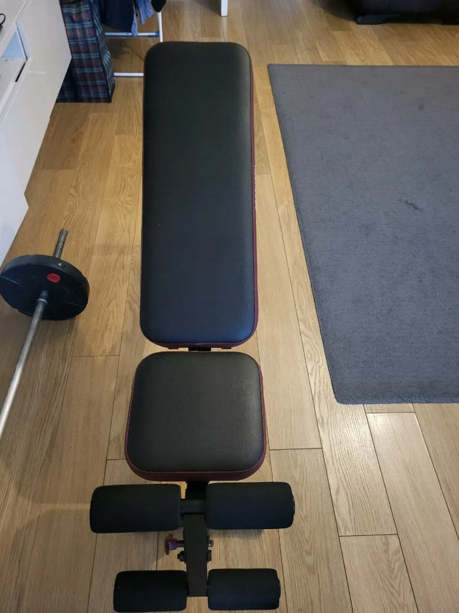 DECATHLON FOLD-DOWN INCLINE WEIGHTS BENCH WITH LEG - Image 2