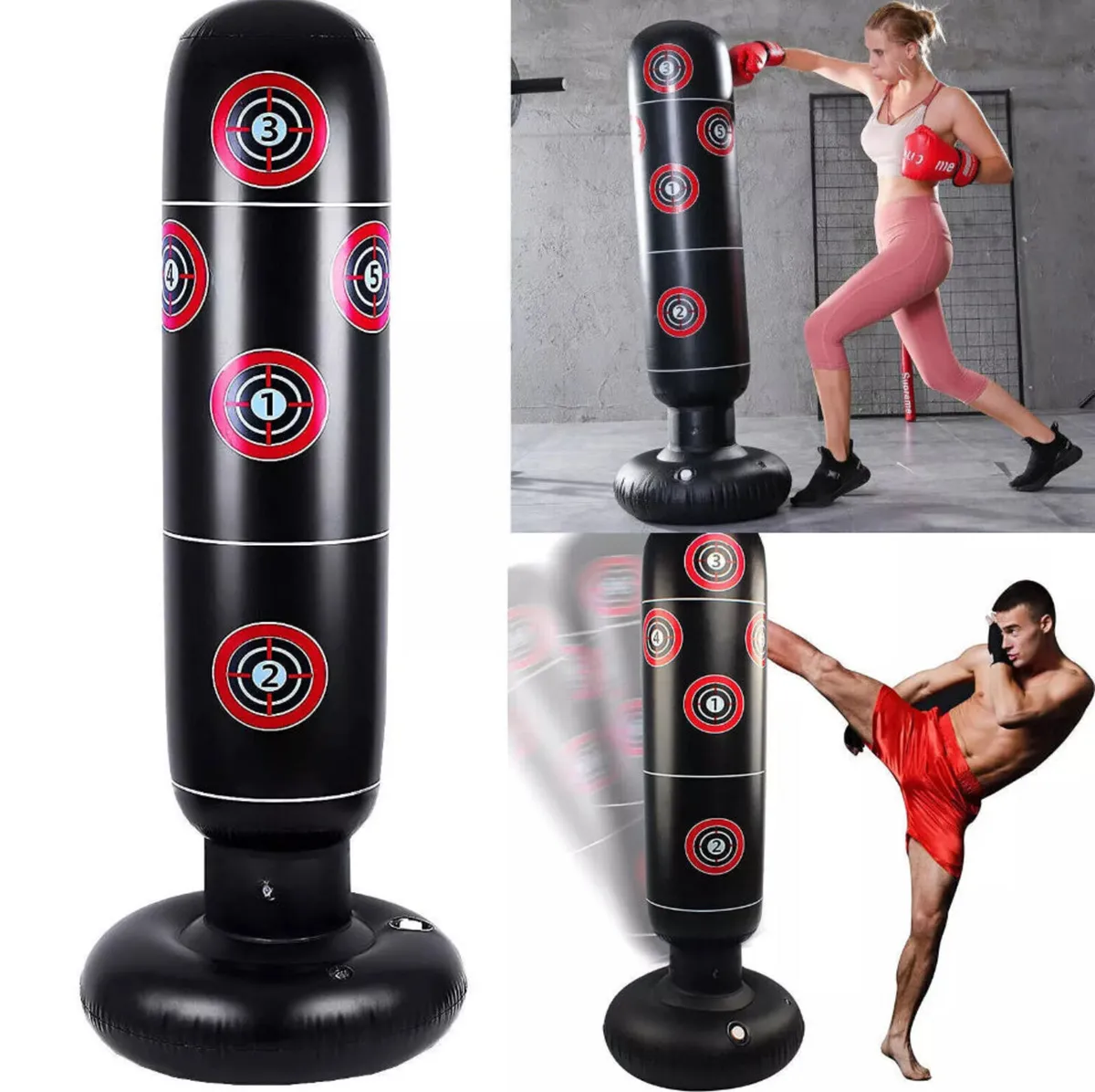 Free Standing Boxing Punch Bag Adults Kids - Image 1