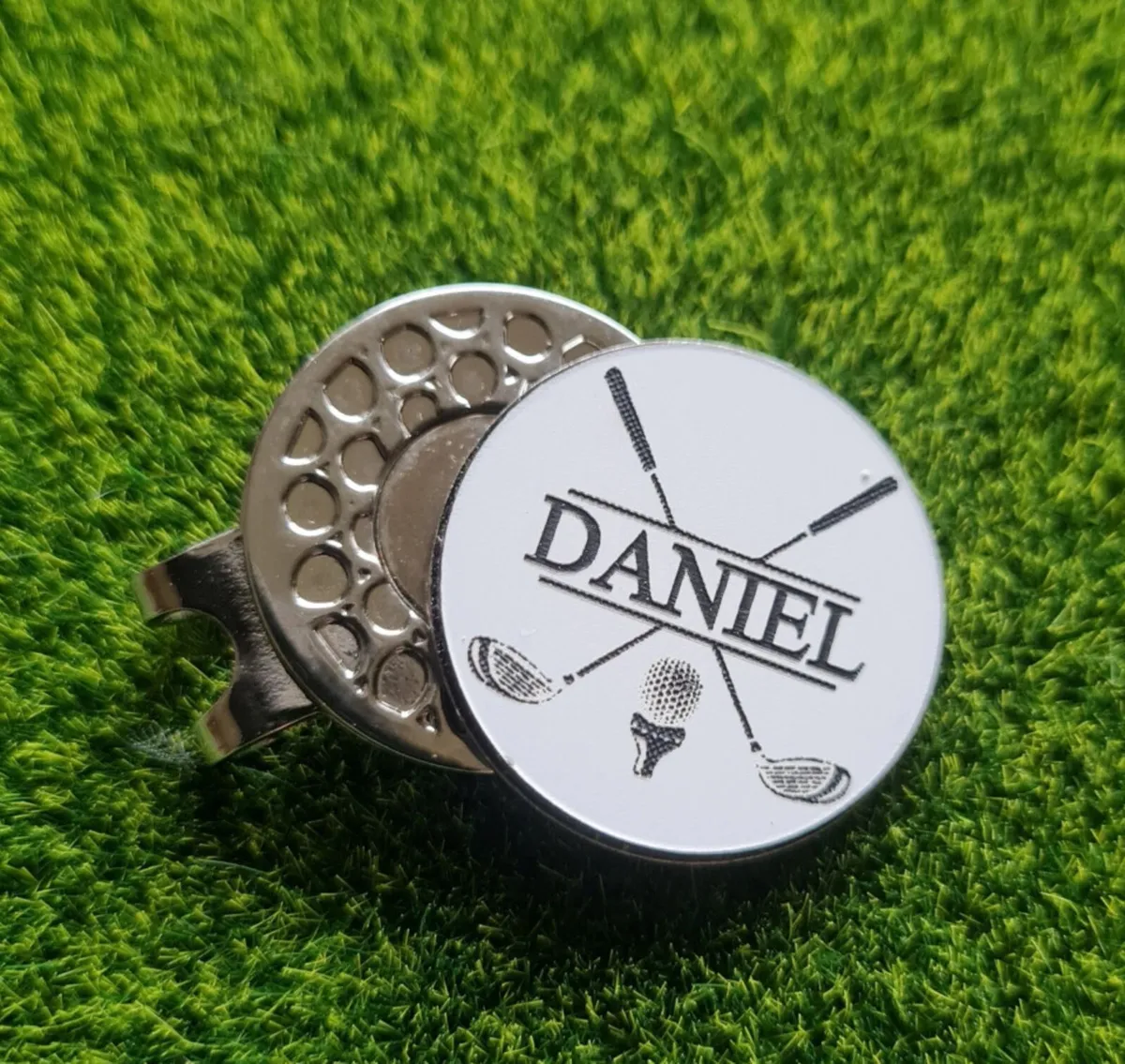 Personalised Monogram Name Golf Ball Marker - Image 1