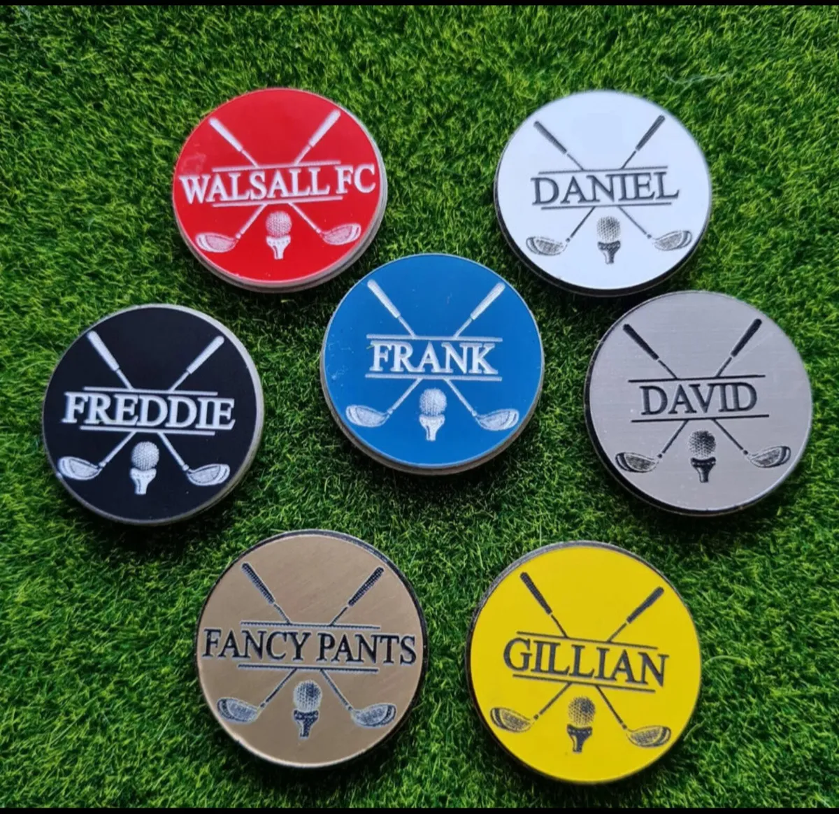 Personalised Monogram Name Golf Ball Marker - Image 2