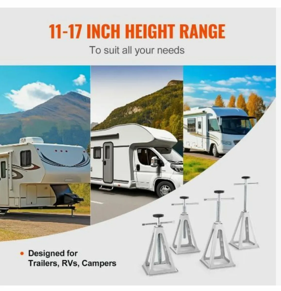 RV Stabilizer Jacks, 4 Pack Aluminum - Image 2