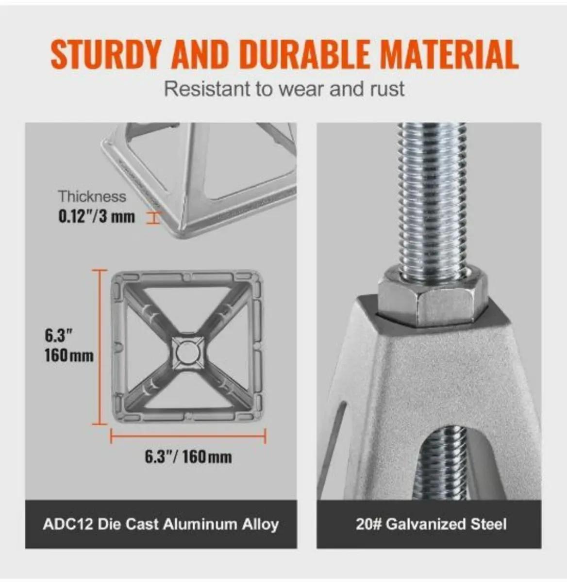 RV Stabilizer Jacks, 4 Pack Aluminum - Image 4