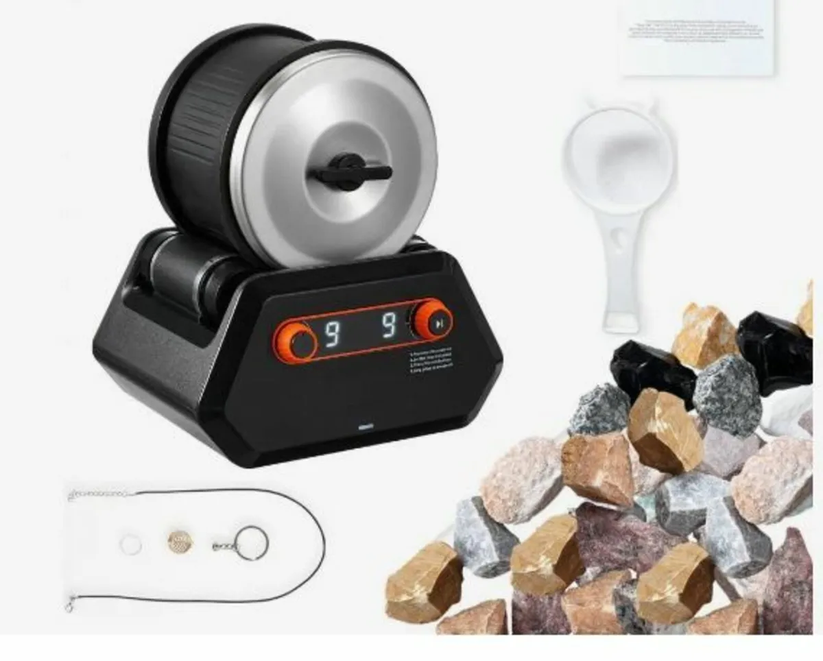 Rock Tumbler Kit, 4 lbs Rock Polishing Kit - Image 1