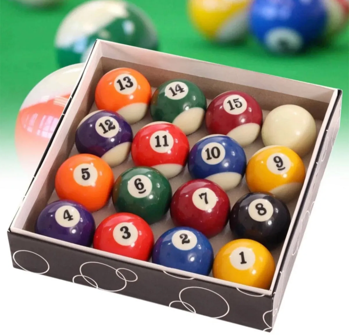 NEW Pool Balls Set 16Pcs Spots And Stripes - Image 2